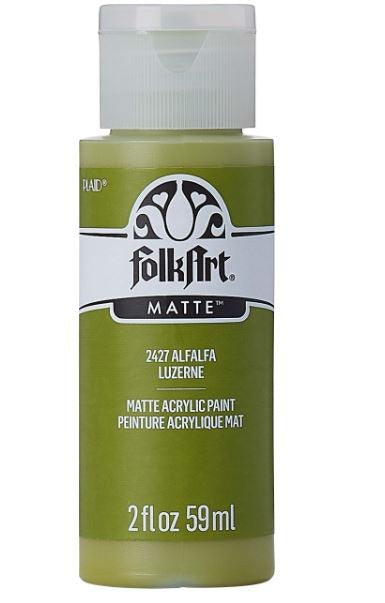 image_54711e6f-46a1-4a94-bdb9-a2e1877cc8db FolkArt Matte ALFALFA Premium Acrylic Paint 2oz - Image 1