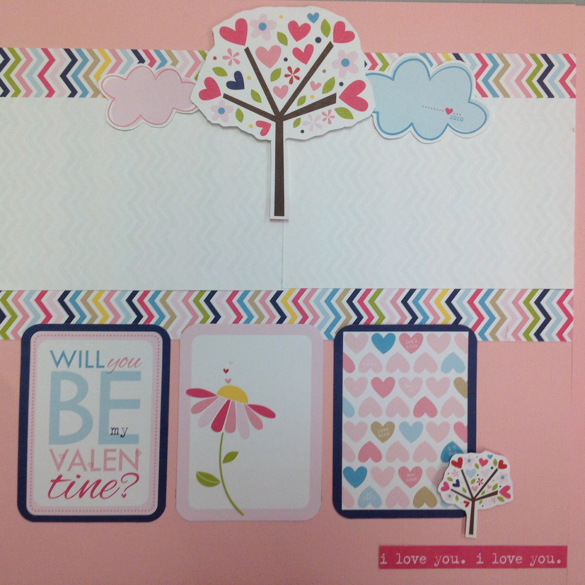 image_56d0355d-15ed-477a-9731-b07b3702428e Premade Pages WILL YOU BE MY VALENTINE (2) 12x12 Scrapbook Pages - Image 1