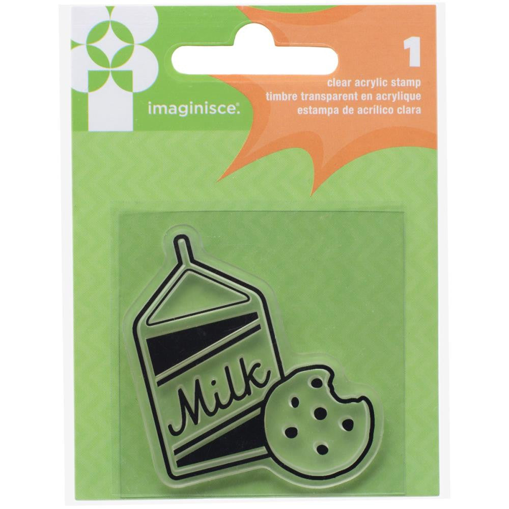 image_580353bf-9a4d-43ff-bb8b-7b2a2d83fa8a Imaginisce FAMILY FUN Milk & Cookies Acrylic Stamp 1pc - Image 1