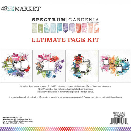 image_5f761c28-2df6-4bac-a018-0c0bdffeab7f 49 and Market SPECTRUM GARDENIA ULTIMATE PAGE KIT (4) Scrapbook Layouts - Image 1