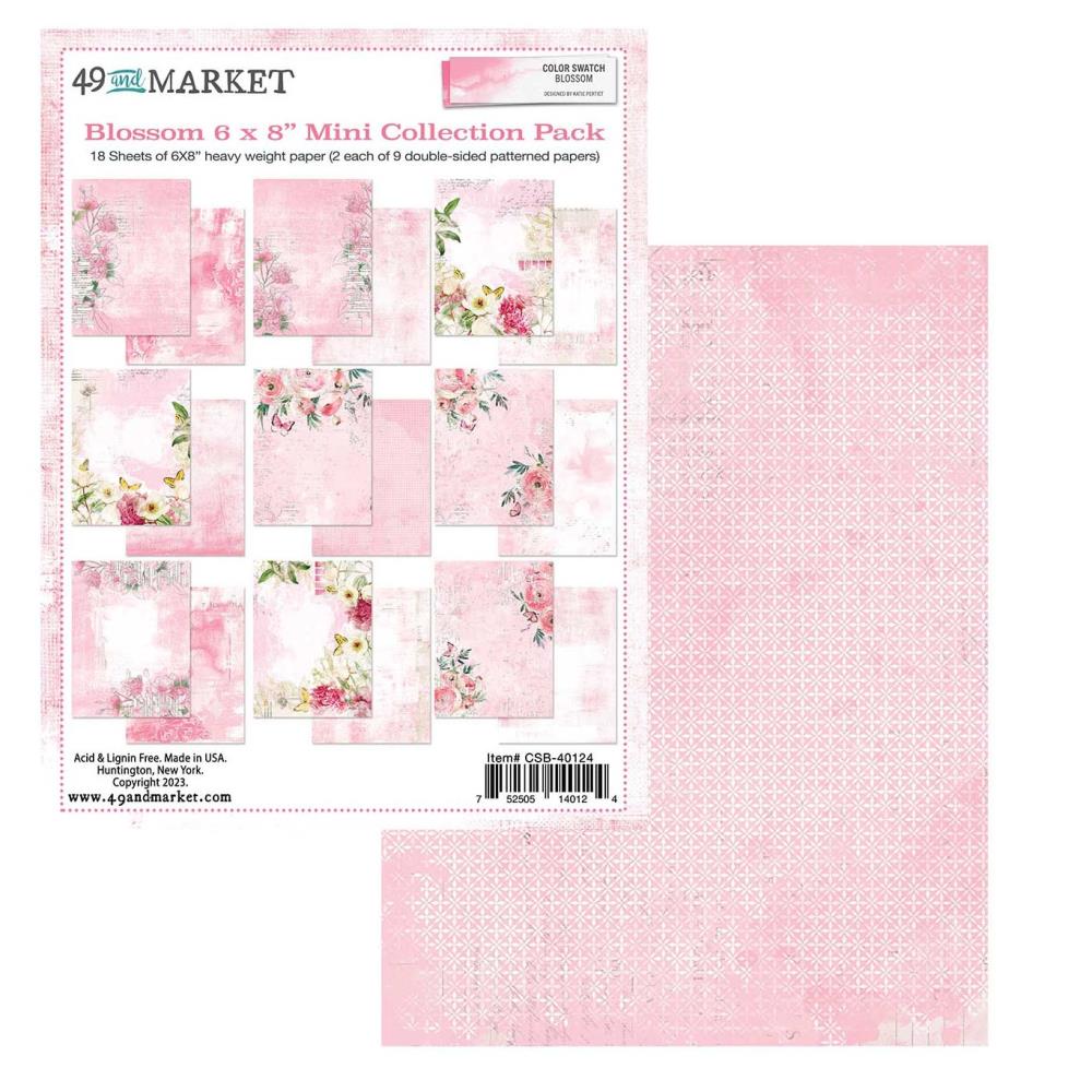 image_6170e0c9-d065-4591-b241-fdfe0ee2e4a4 49 and Market Color Swatch BLOSSOM 6”X8” Mini Collection Paper Pack - Image 1
