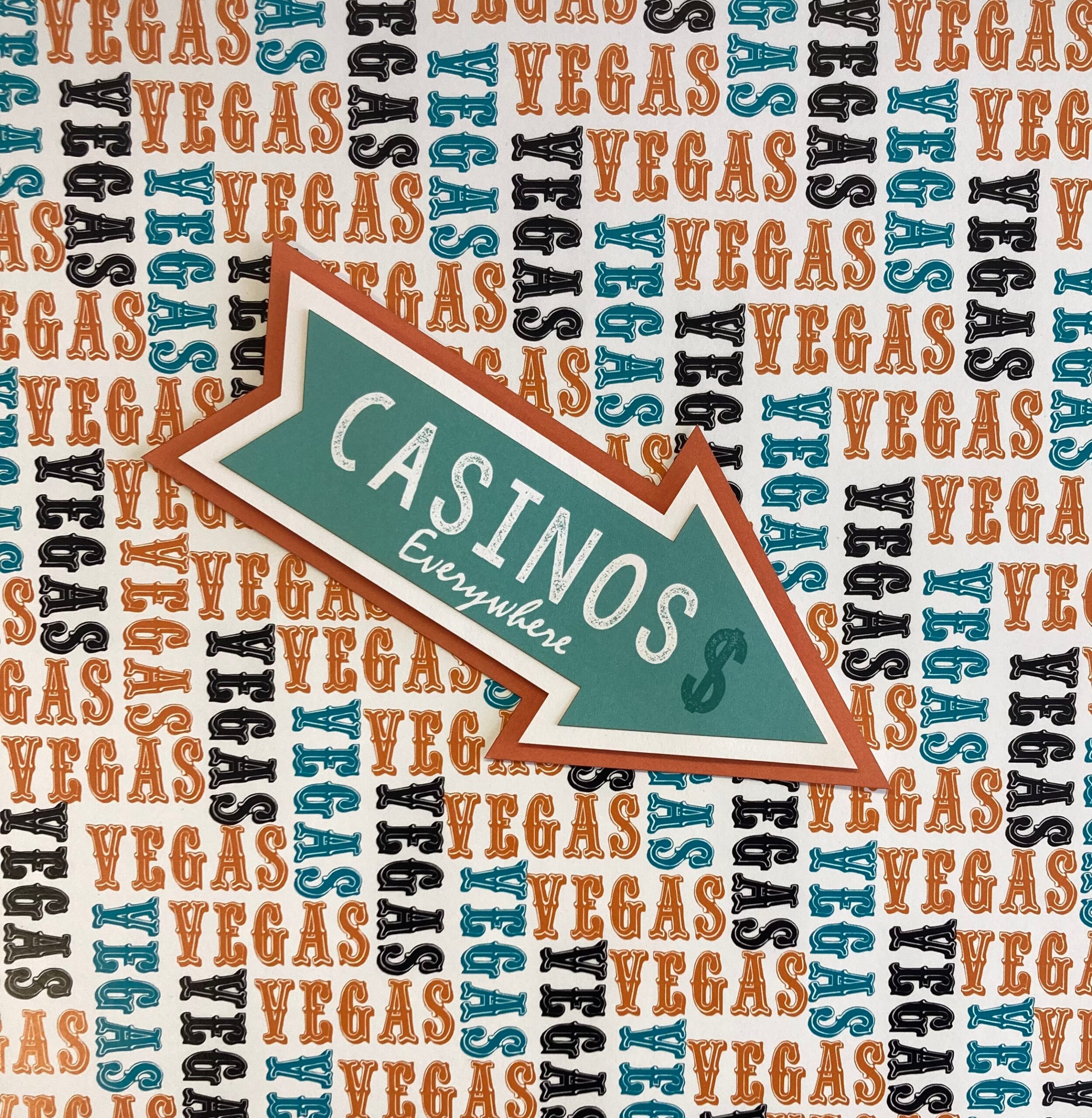 VENETIAN LAS VEGAS ARROW OVERLAY Travel LasVegas Laser Cuts CASINO’s EVERYWHERE Memories Arrow Laser Cuts - Image 1
