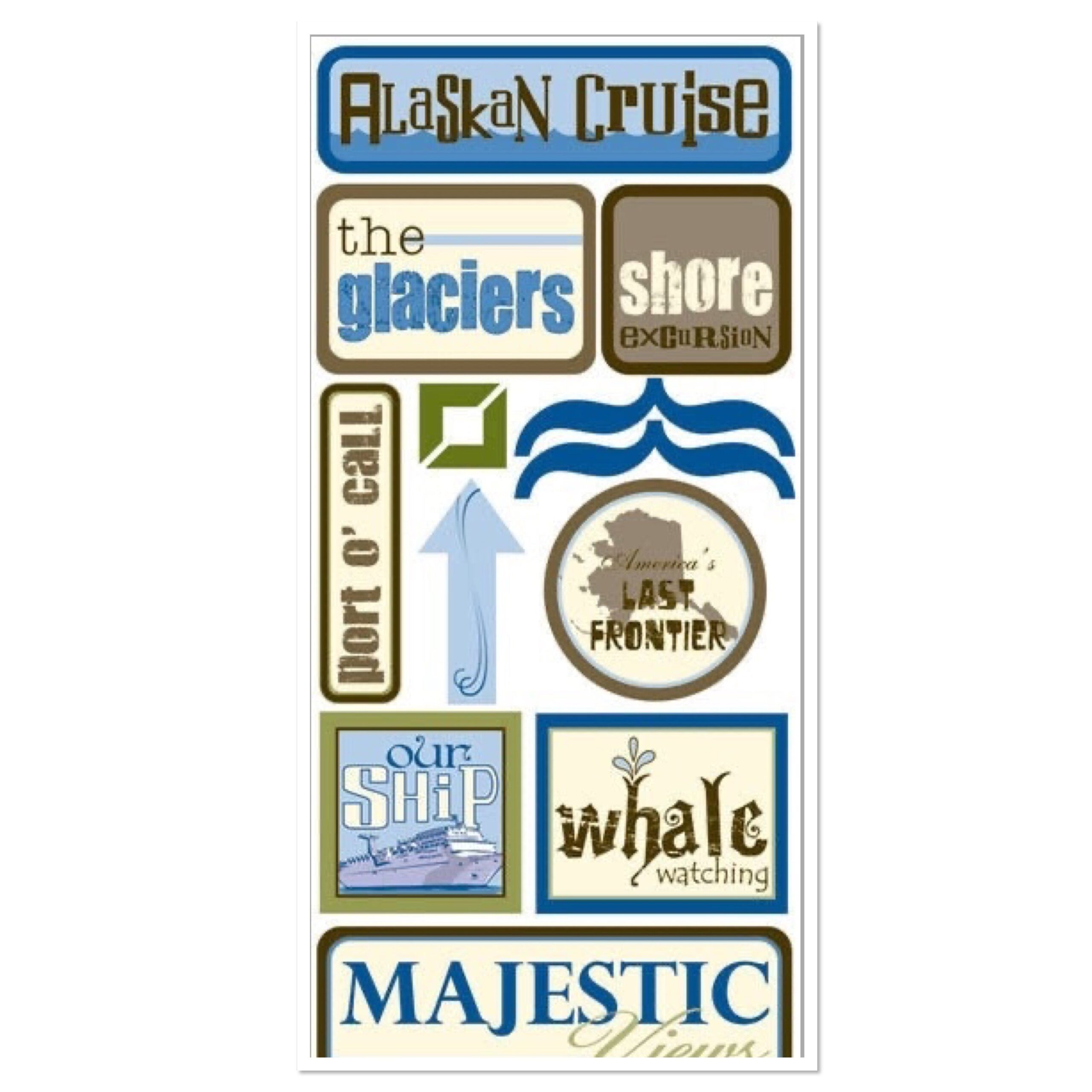 image_666c1f1c-faa0-400e-8ce6-1c3559abe778 ALASKAN CRUISE #3 Outdoor Fun Stickers 13pc - Image 1