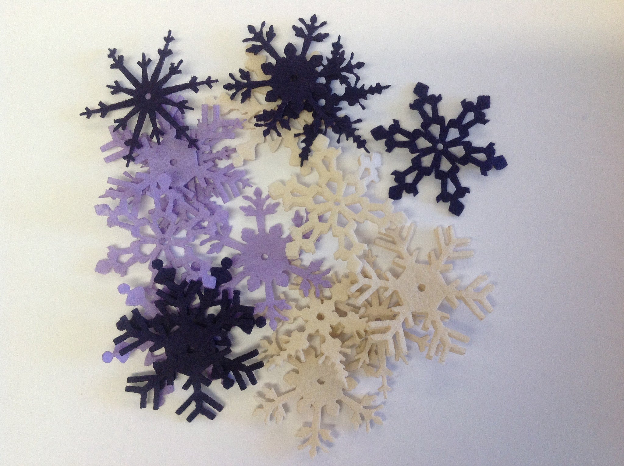 image_6740f4cb-caed-407a-a2d4-1afd8aca7efb Creative Impression Snowflakes Large Felt 24pc - Image 1