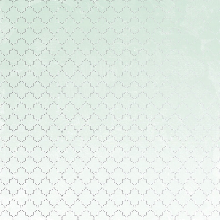 image_68766c02-07d4-4332-9acb-9689dfc4ebdd Kaisercraft Lilac Whisper AQUA 12"X12" Scrapbook Paper - Image 1