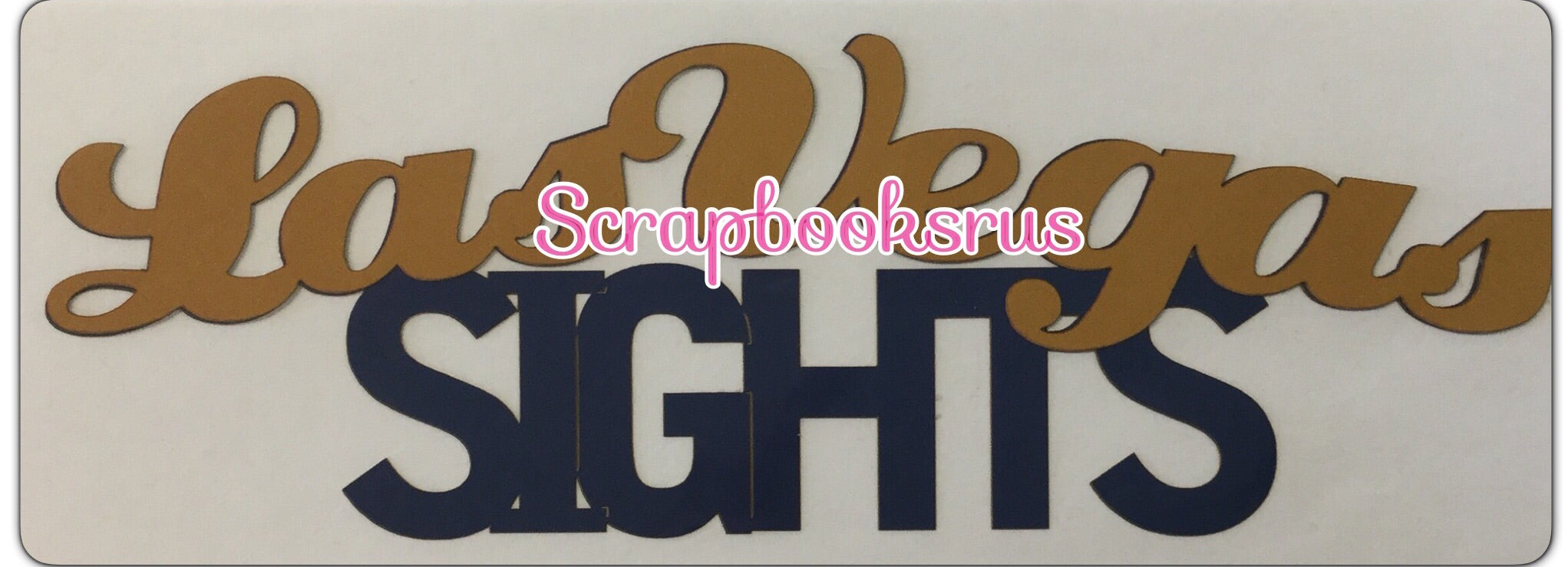 image_6a54ac2a-8e44-43f7-8c0f-3d5b386d65a2 LAS VEGAS SIGHTS Arched Pride Laser Cut Scrapbook Title - Image 1
