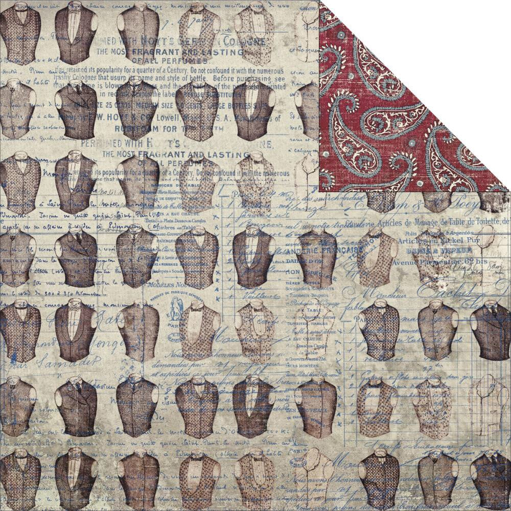 image_6e192d77-927d-49b5-8cb3-66f92b52e534 FabScraps Gentlemen's Club ATTIRE 12"X12" 12"X12" Cardstock Paper - Image 1