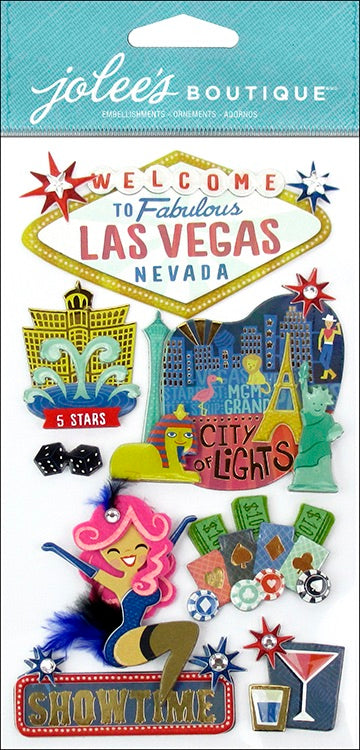 image_711bd160-c4ed-4e98-84ab-ffd8c10eb020 Ek Success Jolee's LAS VEGAS 3D Stickers 8 pc - Image 1