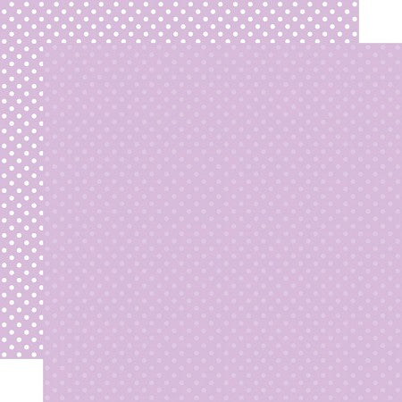 image_74803bfe-a681-423d-831a-87c59ebcc4e2 Echo Park Dots & Stripes LIGHT PURPLE 12"X12" Scrapbook Paper - Image 1