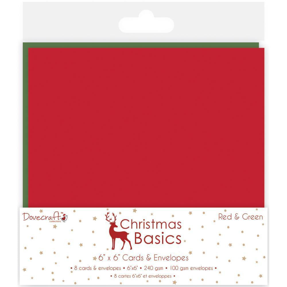 image_74fc16a6-4f3f-463b-a0cc-fdb03507c836 Dovecraft Christmas Basics CARDS & ENVELOPES 6"X6" - Image 1