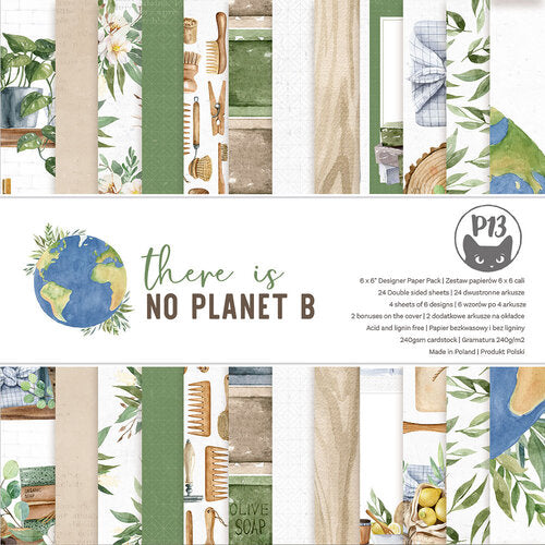 image_7528631b-f03d-4a5b-9192-4616db4a7e83 P13 THERE IS NO PLANET B 12"X12" Designer Paper Pack Pad - Image 1