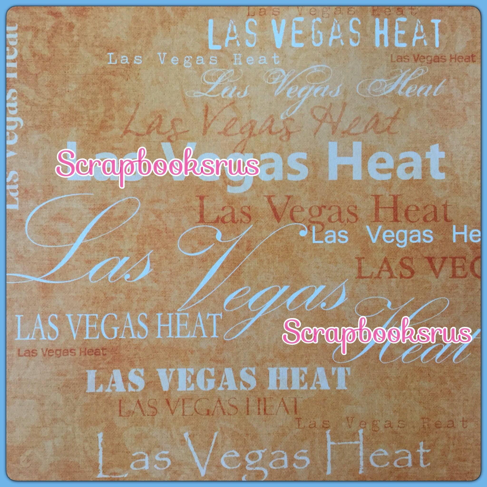 image_7c972d61-a82a-4f52-89ff-ea4738d151d6 YW LAS VEGAS HEAT 12"X12" Scrapbook Paper - Image 1