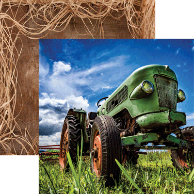 image_816fa037-b64d-40a7-a5d7-36b827396101 Reminisce Fresh Farm HEY Y’ALL 12X12 Scrapbook Paper - Image 1