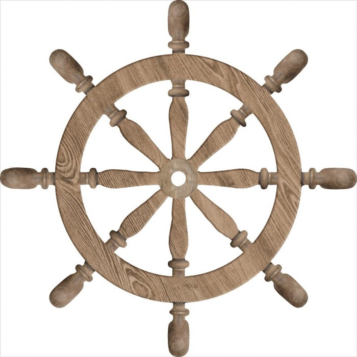image_86cee5fa-785d-4d97-ab03-d4e10cd7c062 Kaisercraft High Tide SHIPS WHEEL Die-Cut Cardstock 12"X12" - Image 1
