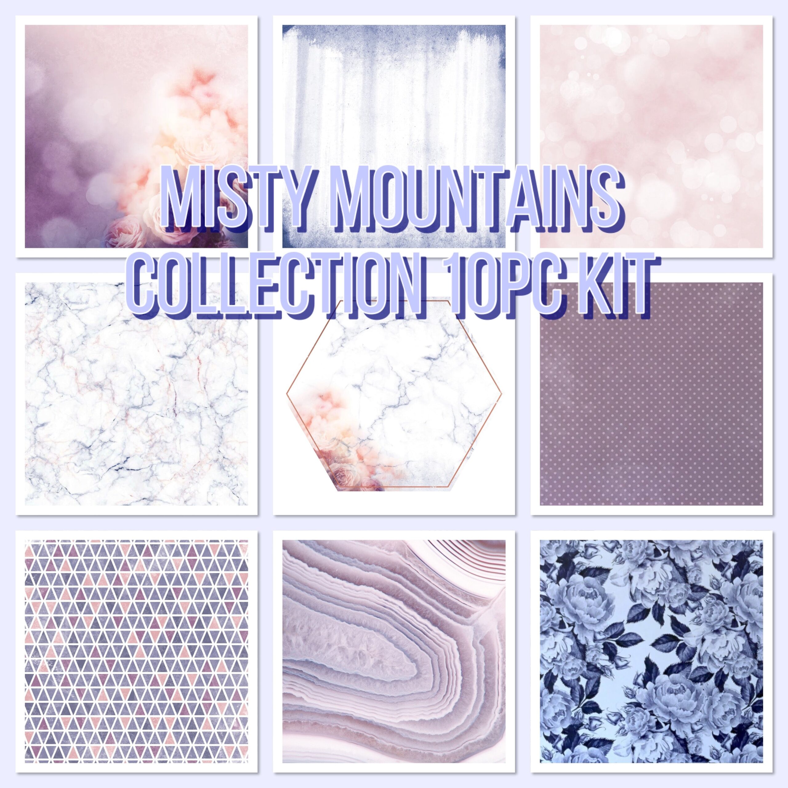 image_885e0af0-07a9-4bb5-aa86-bf37d4d8ddd8 Kaisercraft MISTY MOUNTAINS Paper Kit 10pc - Image 1