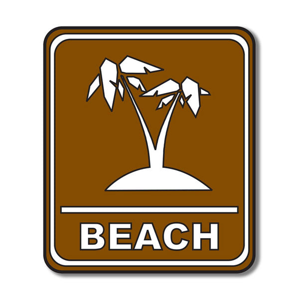 image_8b456293-9db6-42b7-aecb-69e434efc8f1 BEACH SIGN Laser DieCut Outdoor Trail Embellishment - Image 1