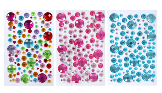 image_94dd7d53-a73b-4ecc-8f6a-2cf7ed5d5e46 Crafters Square GEMSTONE RAINBOW Rhinestones 100pc - Image 1