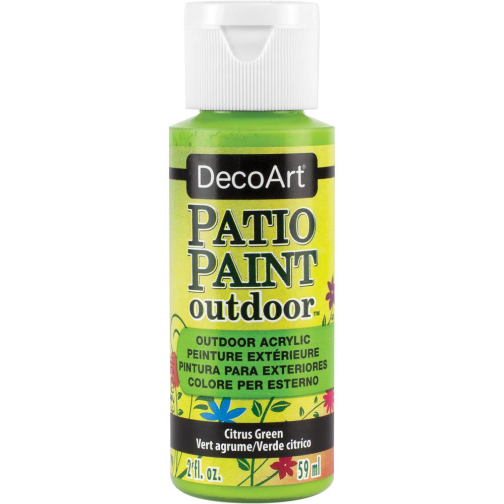 image_990482b2-ed93-4773-9894-636e15db5b3b DecoArt Patio Paint CITRUS GREEN Outdoor Acrylic 2oz - Image 1