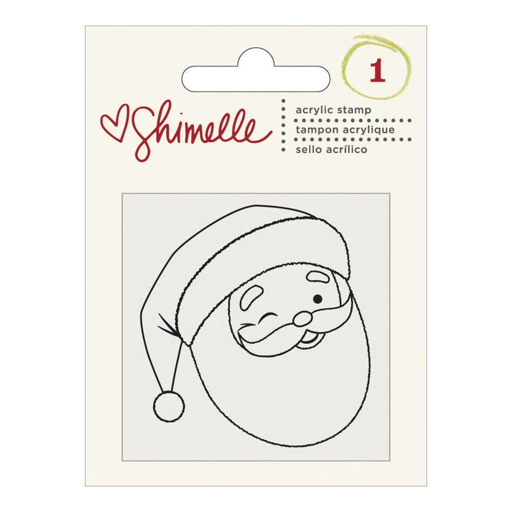 image_9b8e585e-d127-4d88-8e2d-de26c6264147 American Crafts Shimelle SANTA Clear Acrylic Stamp - Image 1
