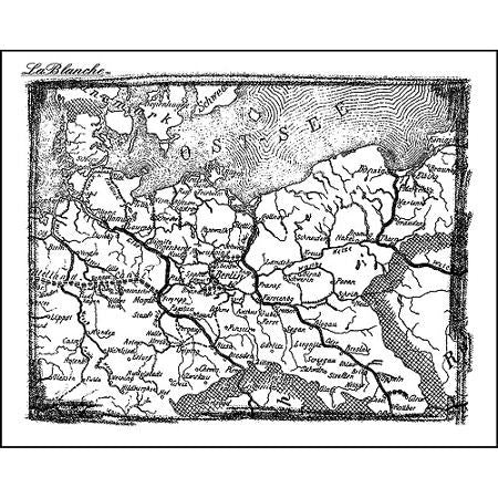 image_a467e0e5-1e84-46fe-9a86-7a46c0bde612 LaBlanche BERLIN MAP Vintage Mounted Stamp - Image 1