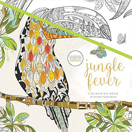 image_a71e2b89-ba6a-4770-a00c-0b2337cdca7a Kaisercraft JUNGLE FEVER Adult Coloring Book 40pc - Image 1