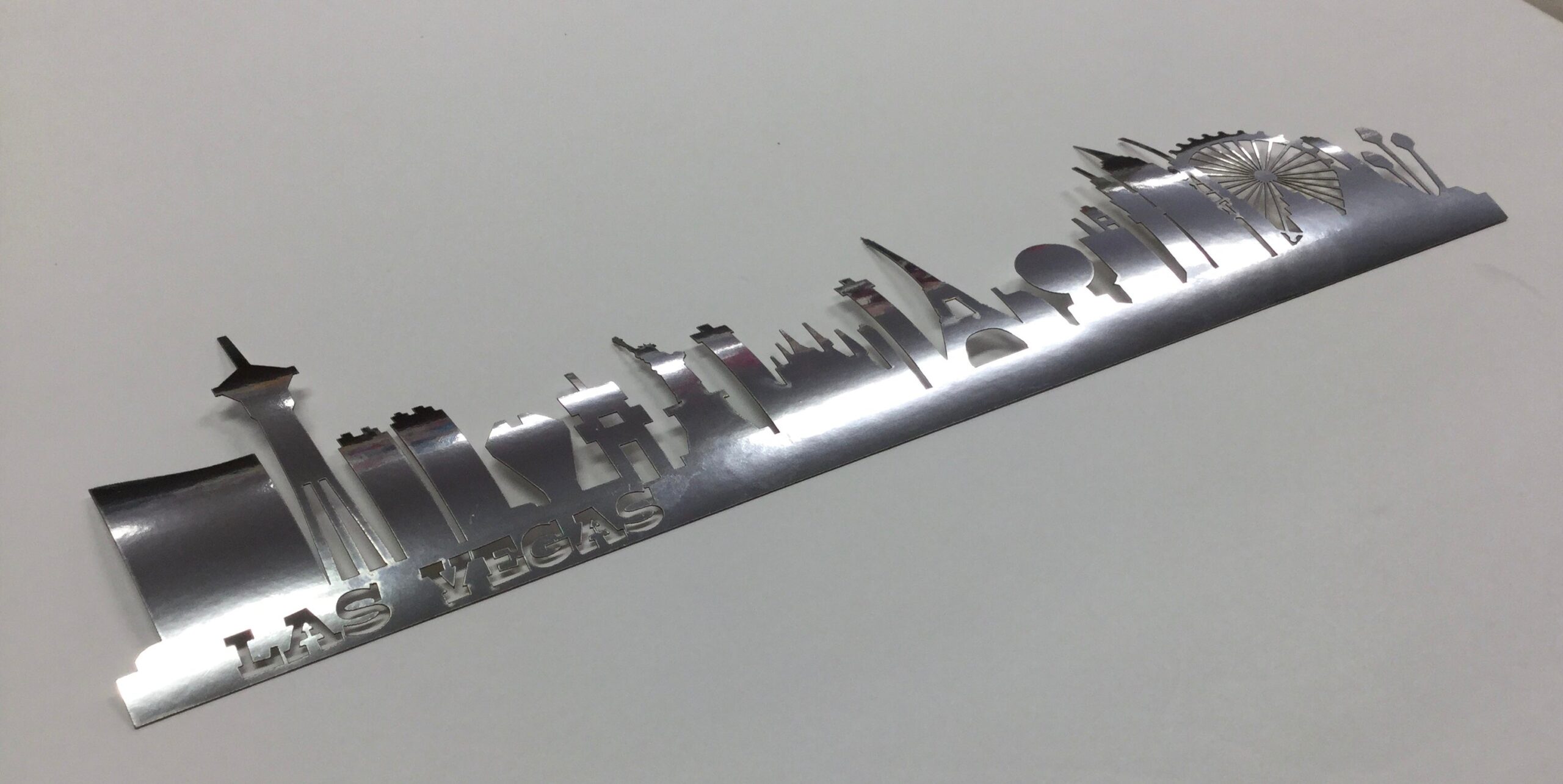 image_a9b93223-478b-4d58-b963-7f67095d81f7 LAS VEGAS SKYLINE Silver Border Strip Laser Cuts LV - Image 1