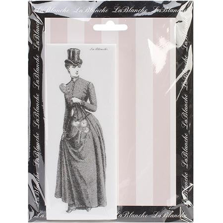 image_b305fc88-5d77-4464-b7e3-ec14ad03a582 LaBlanche INQUISITIVE Vintage Lady Mounted Stamp - Image 1