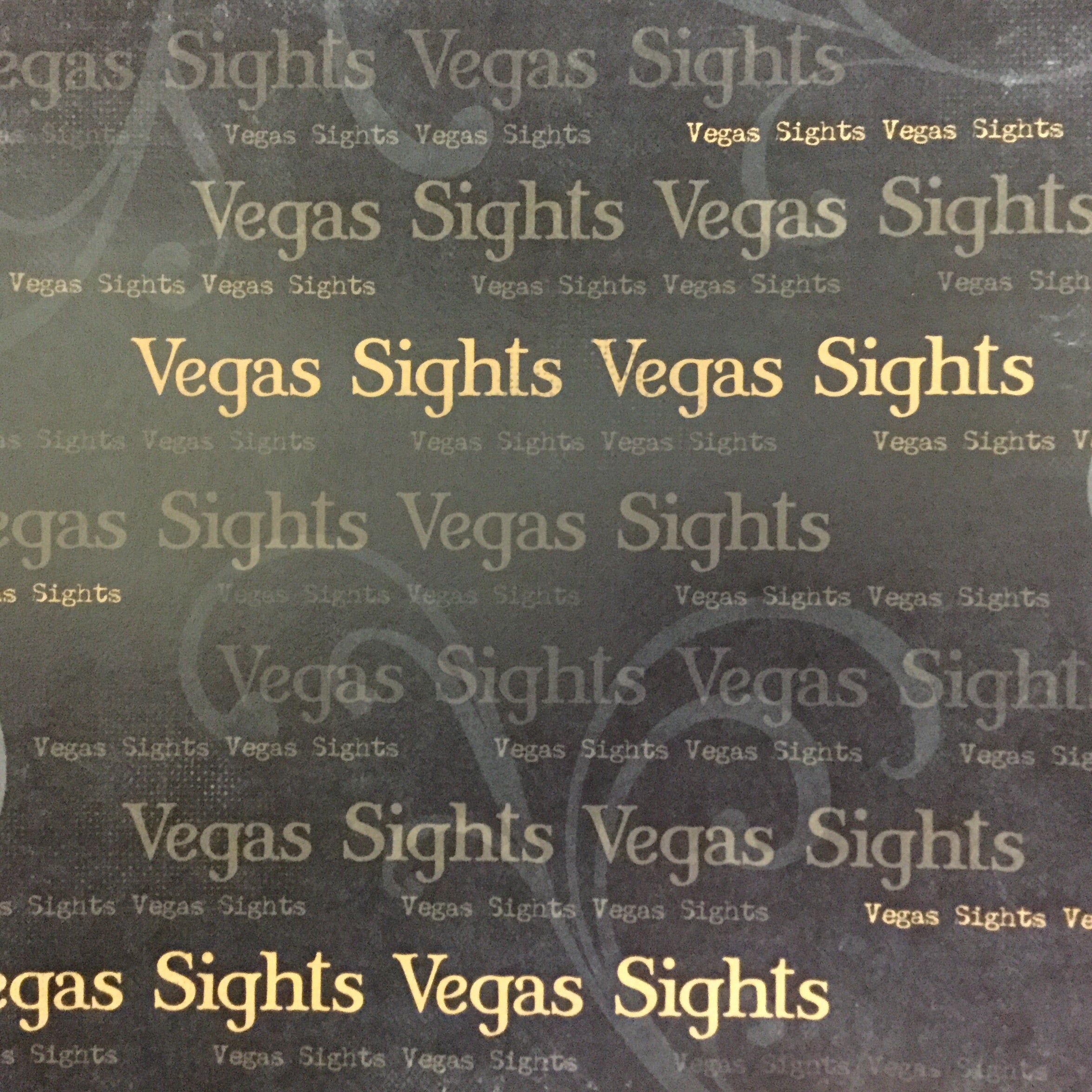image_b78a7728-d1a7-4a54-b548-935eed87ca14 Old Antique Words VEGAS SIGHTS 12"X12" Custom Travel Paper Sheet - Image 1