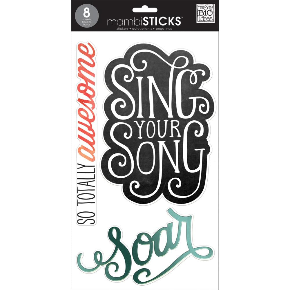 image_b7ae49ec-4ad3-41a6-80c2-292f3c3e434d Me & My Big Ideas SING YOUR SONG 7X12 Stickers 21pc - Image 1