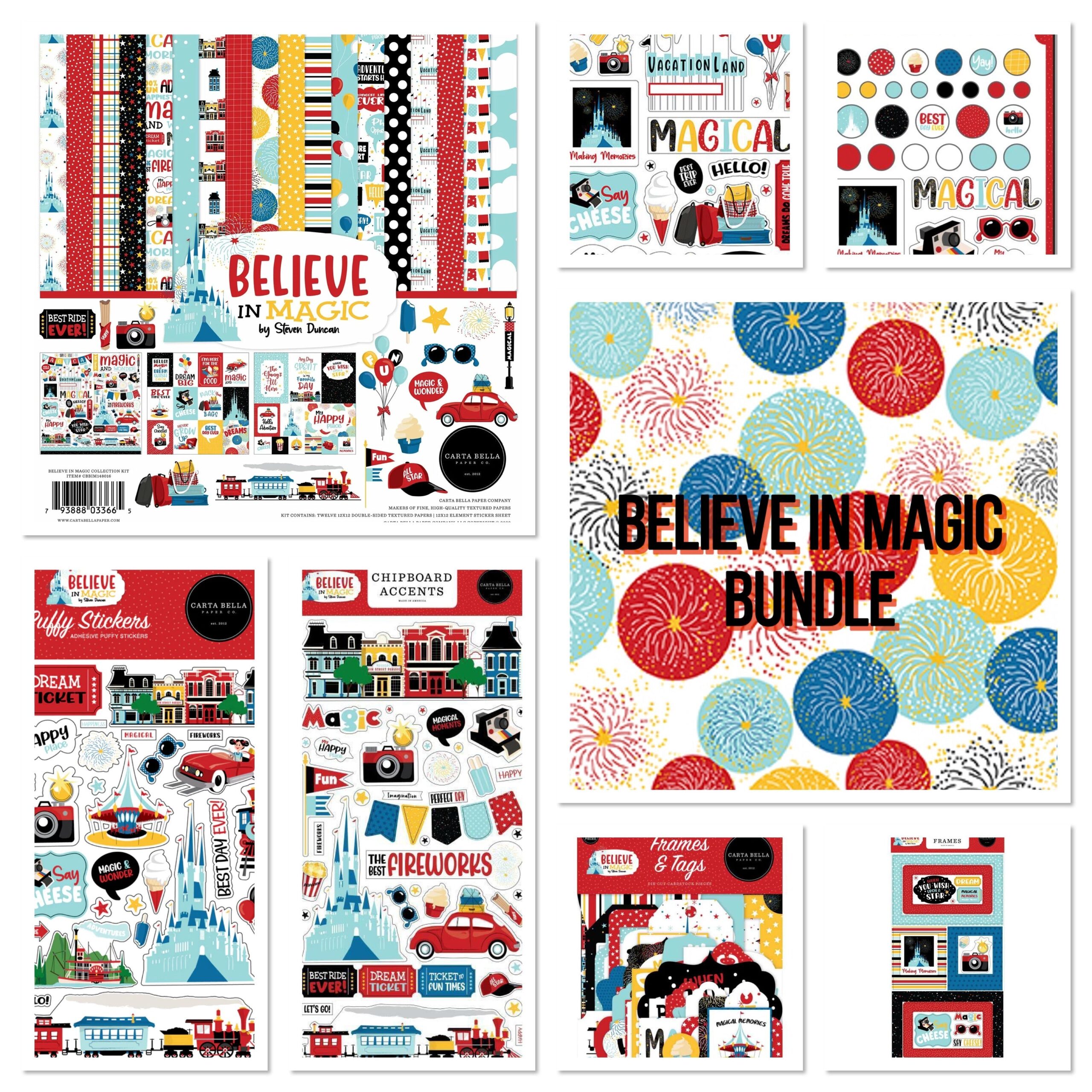 image_bd89c524-eca1-49aa-9402-bacc1c6b6788 Carta Bella Believe In Magic EMBELLISHMENT Bundle 180pc - Image 1