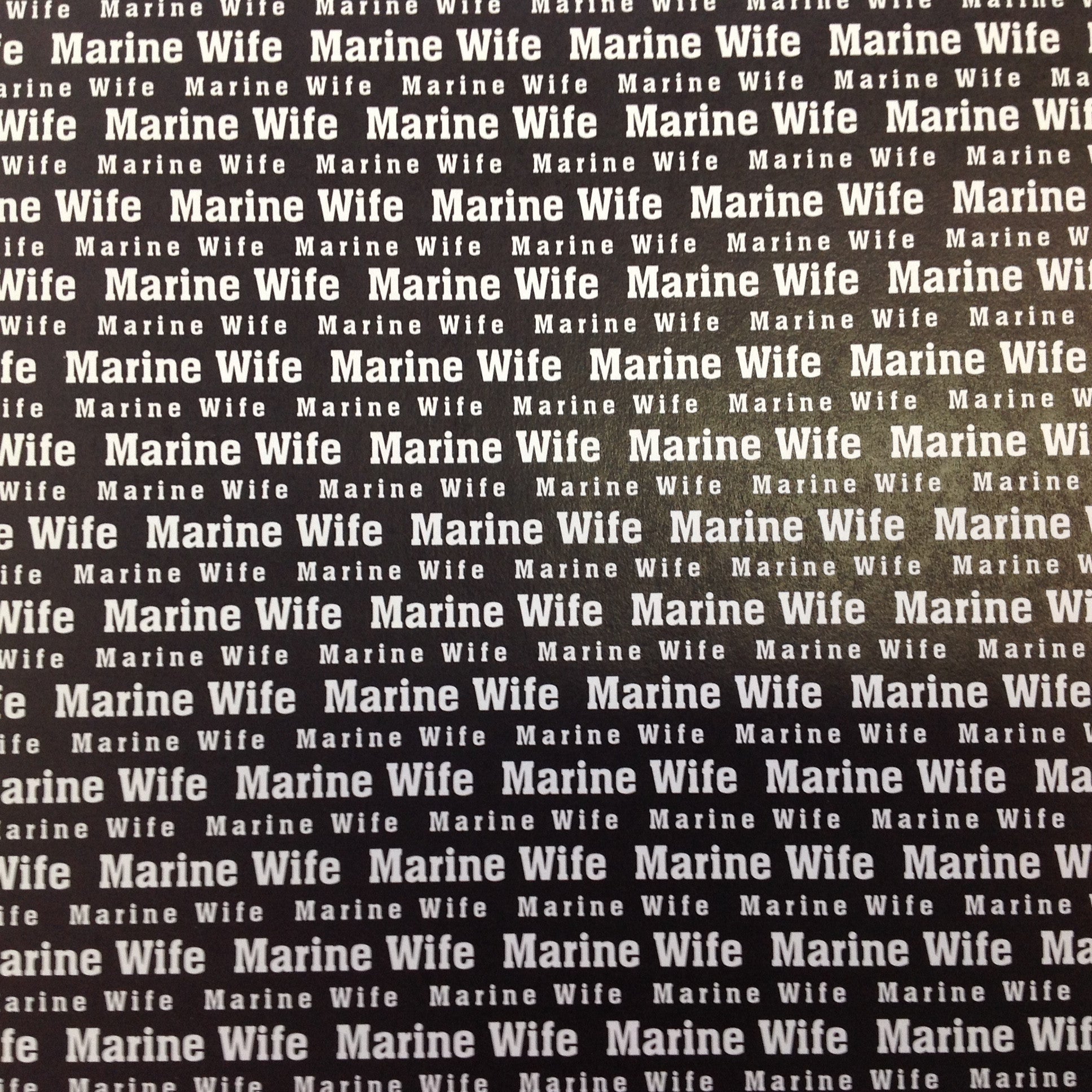 image_be510a2c-4ea5-45b5-b47d-7efa719fed8c Scrapbook Customs MARINE WIFE 12"X12" Military Paper - Image 1