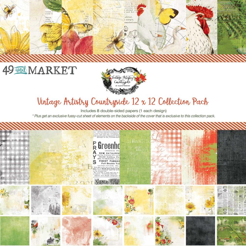 image_bfaff59a-091d-492b-8c74-592712ab2ca9 49 and Market Vintage Artistry COUNTRYSIDE 12"X12" Scrapbook Collection Pack - Image 1