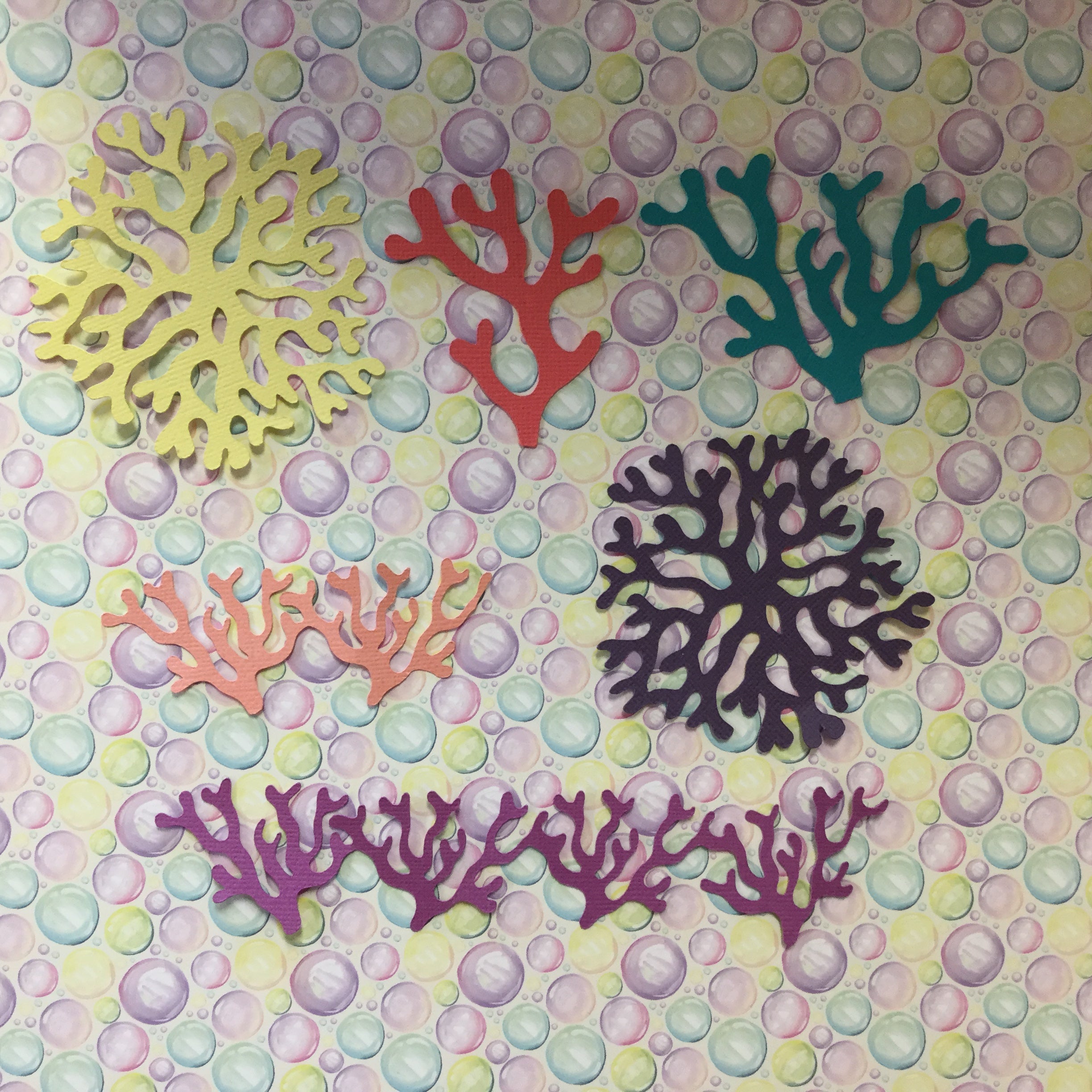 image_bfd139de-9d61-409f-a436-05a9641b0b1f CORAL Scrapbook Die Cuts - Image 1