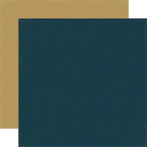 image_c3525af8-43c7-44fb-8a9a-93d63b2435d2 Echo Park DARK BLUE GOLD 12”X12” Scrapbook Paper - Image 1