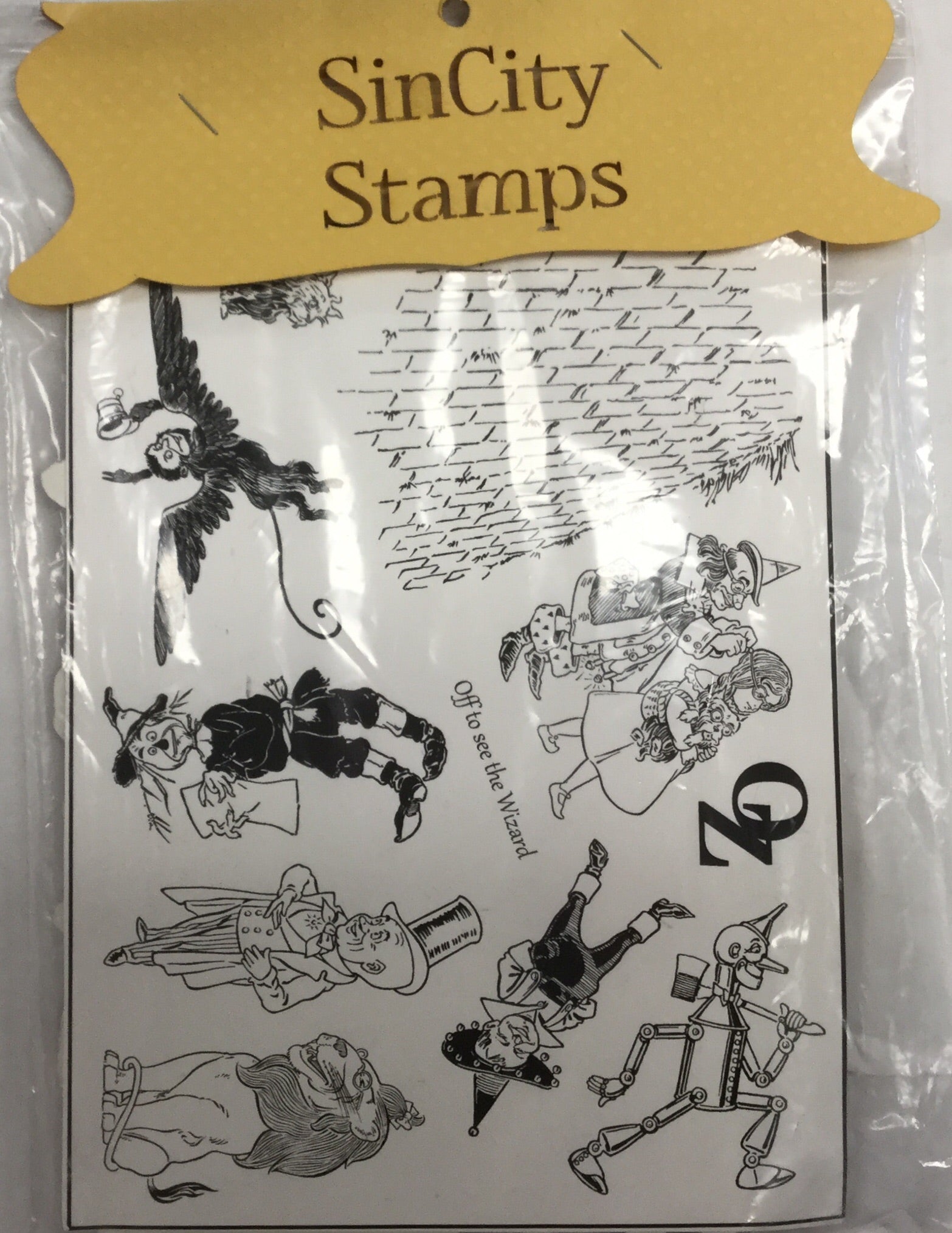 image_c85a3e3d-7c14-4192-a194-3df5bb55c7fe Sin City Stamps WIZARD OF OZ Rubber Stamps 11 pc. - Image 1