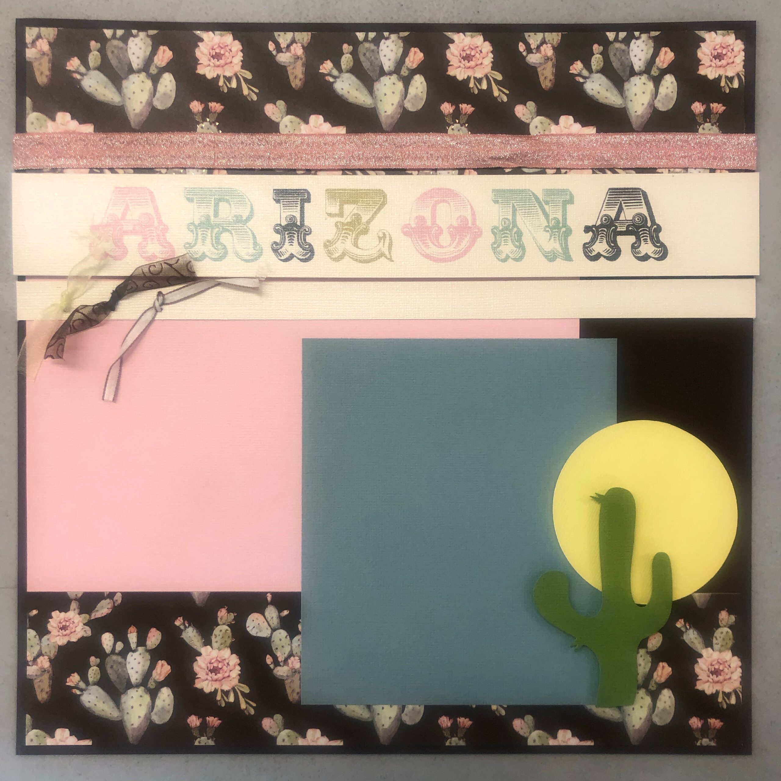 image_cc5888aa-4ae3-4020-9548-c2fced78d33b Page Kit (1) 12x12 Scrapbook ARIZONA Scrapbook Travel Kit - Image 1