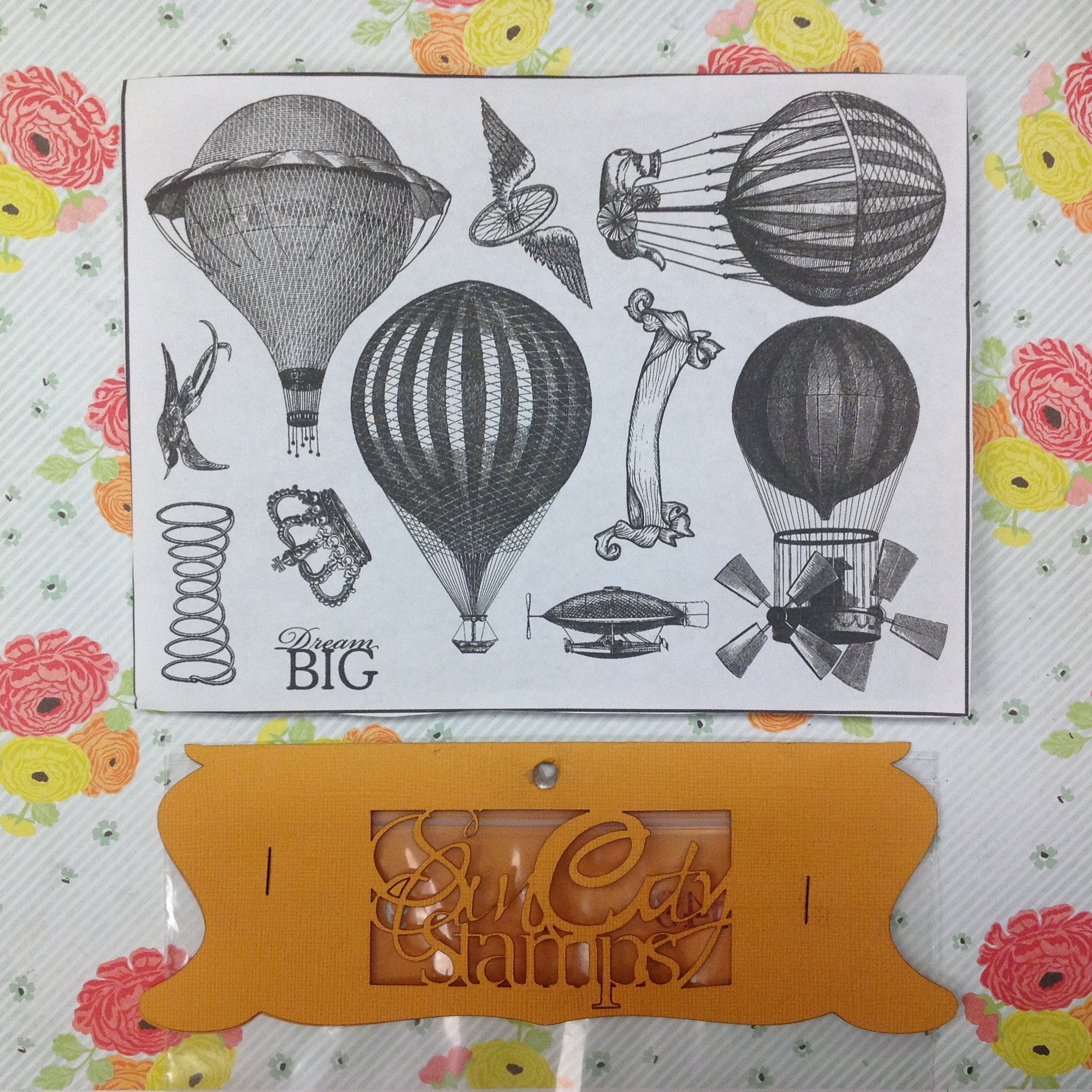 image_d250f2da-73d3-495b-8e84-90aa29e5be31 Sin City Stamps UP UP AND AWAY 2 Art Rubber Stamp - Image 1