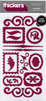 image_df494261-0f3b-45b2-adef-7eae09514eed American Crafts THICKERS ACCENTS Shapes Chipboard Stickers 39pc - Image 1