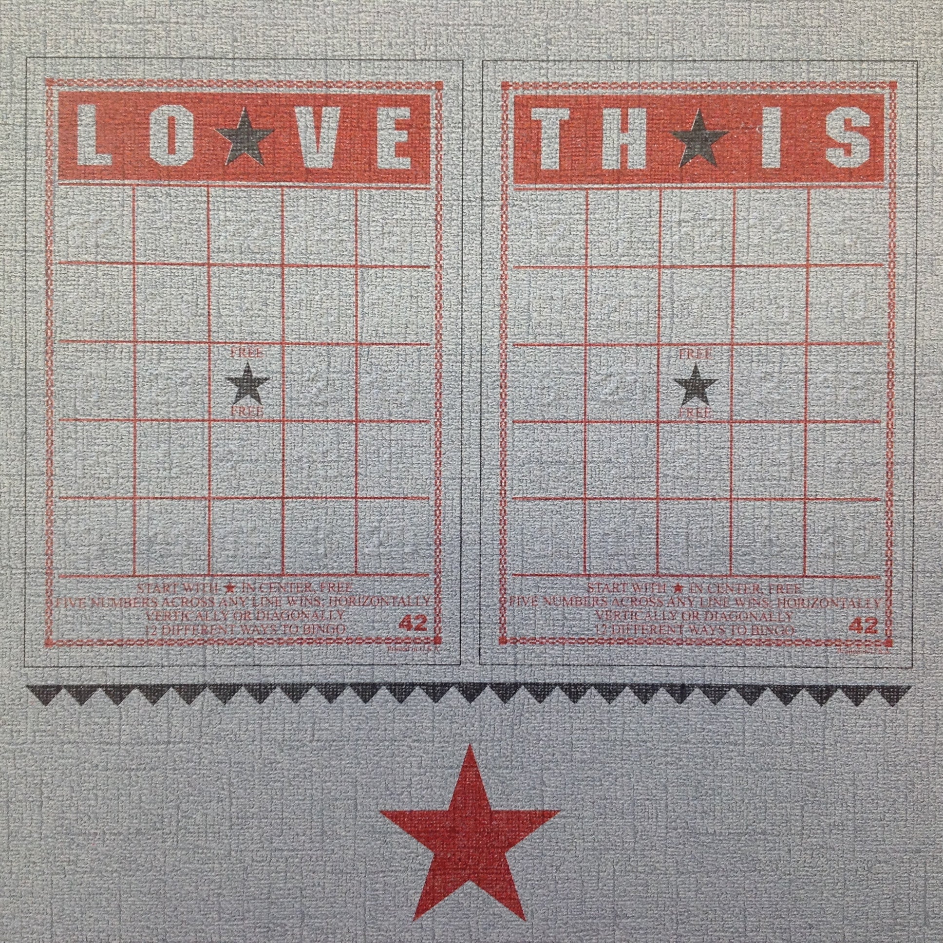 image_df833d19-306b-417f-b734-09d1076393f2 Cordinations Core Amour LOVE THIS Valentine 12x12 Scrapbook Paper - Image 1