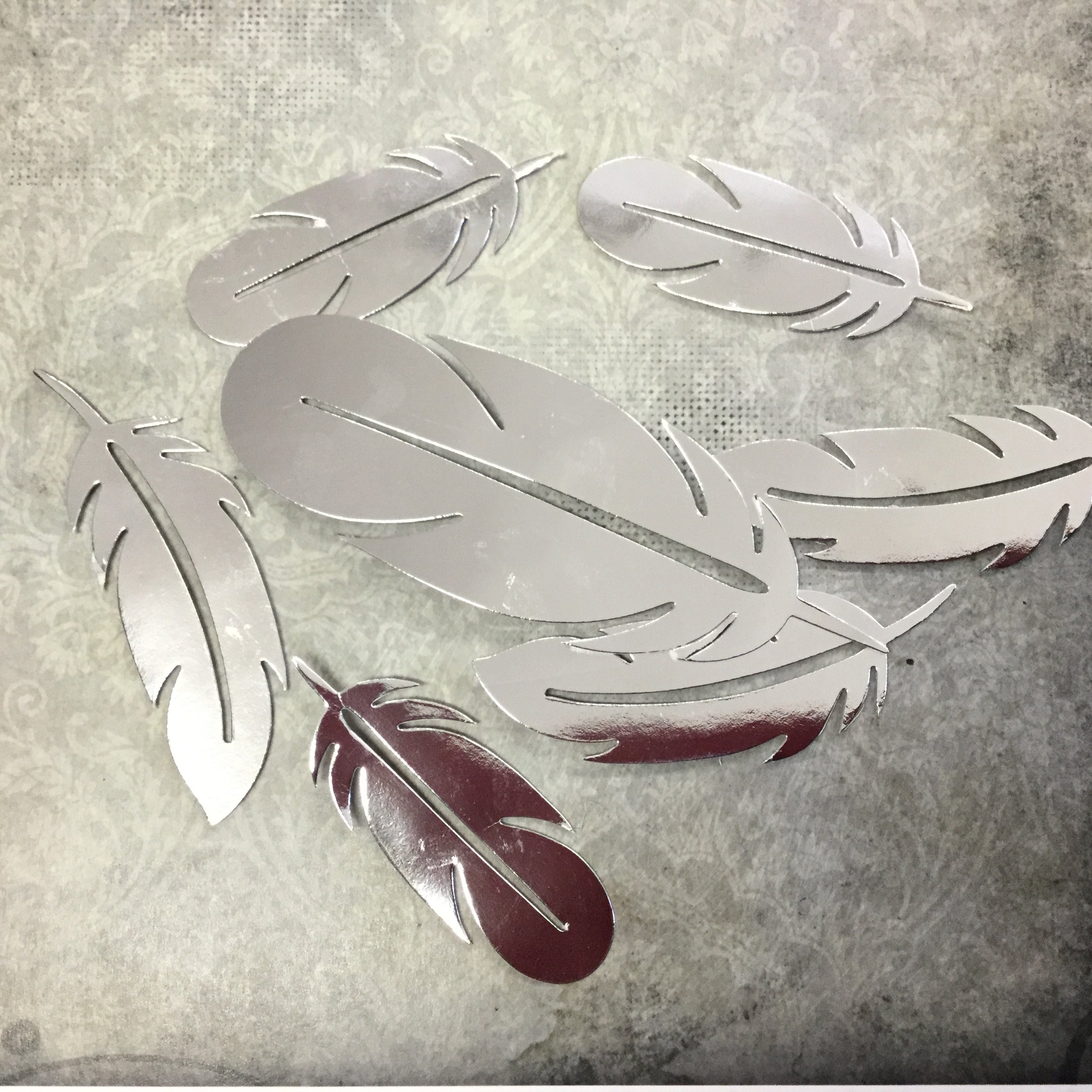 image_e5fd010e-2616-4d36-8384-fad6305f785f Crafter Square SILVER LEAF Stickers - Image 1