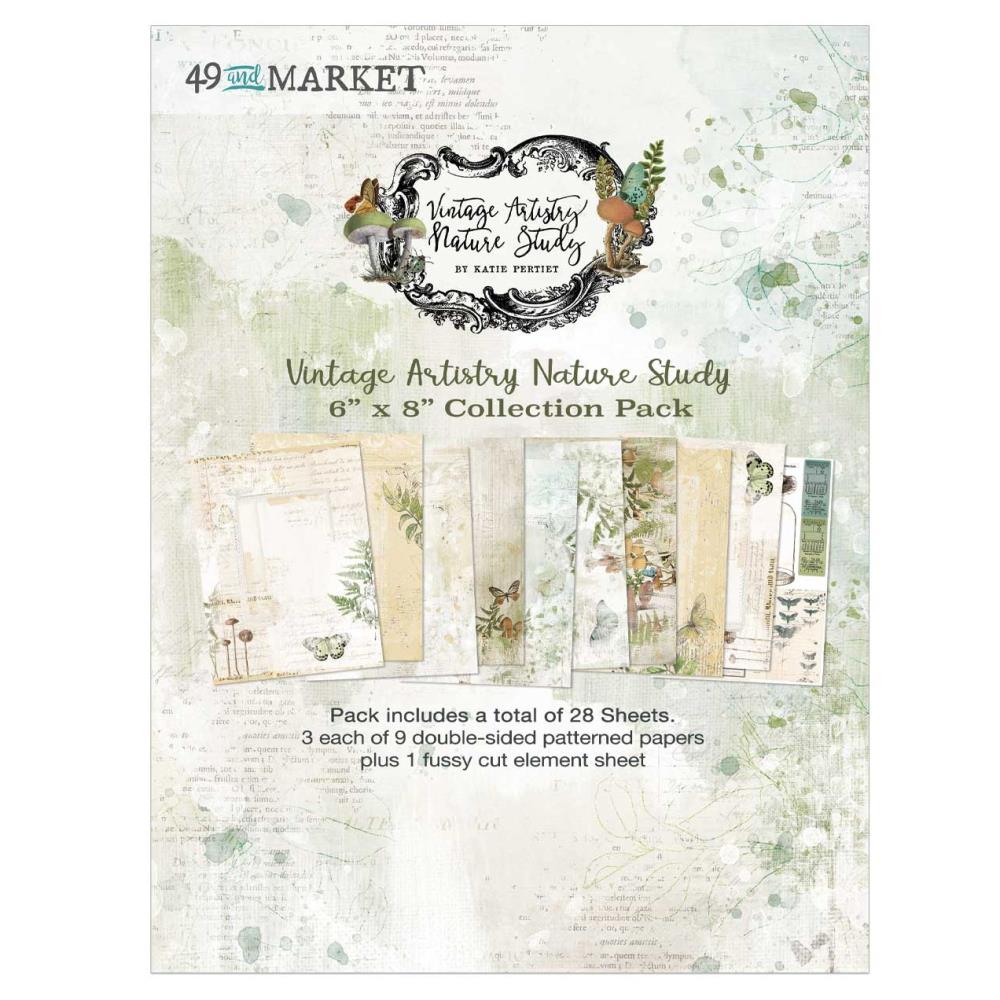 image_e67d1de6-1a14-454c-a05b-cbd273f65ca0 49 and Market Vintage Artistry 6”X8” NATURE STUDY Collection Paper Pack - Image 1