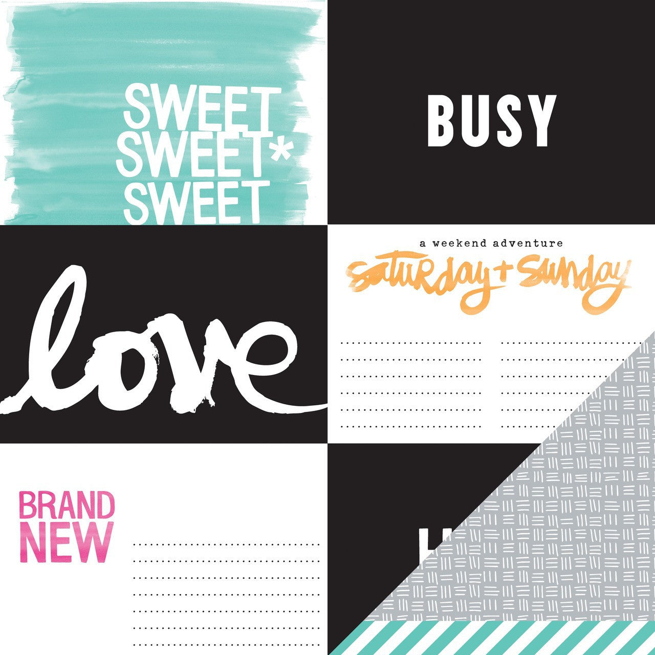 image_e6de1425-7a59-4060-af97-7014df998a39 Amy Tangerine PLUS ONE Collection 12"X12" Scrapbook Paper - Image 1