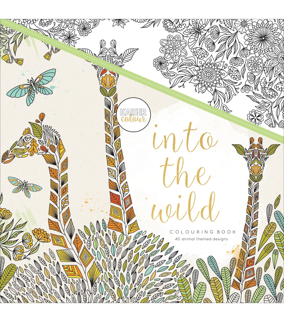 image_e7bc9160-ecd3-4c23-9035-0a365f343c8c Kaisercraft INTO THE WILD Adult Coloring Book 40pc - Image 1