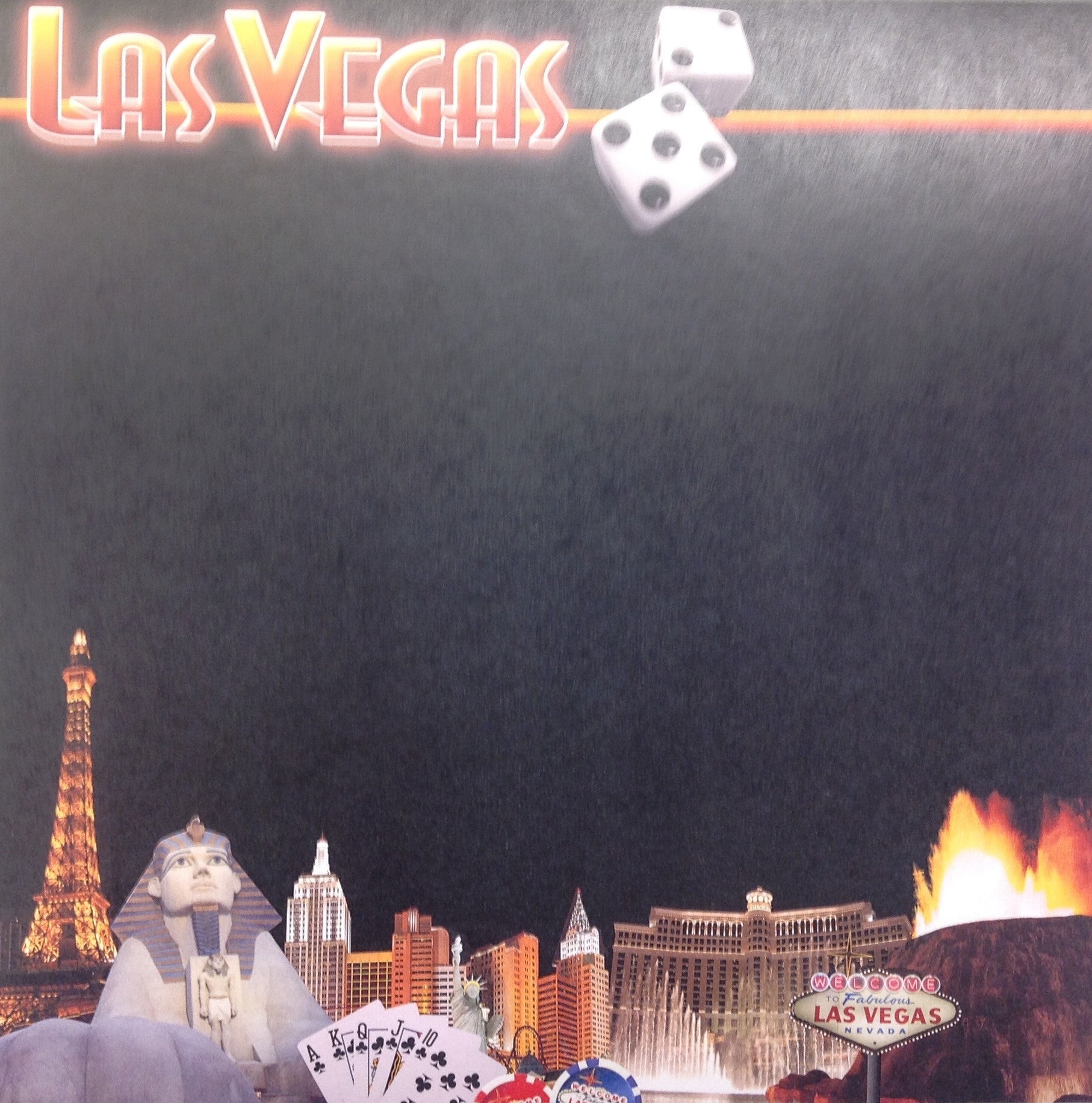 image_ea5bb56c-da5b-474f-b28a-9e77494fa74e LAS VEGAS Skyline 12"X12" Scrapbook Paper LV - Image 1