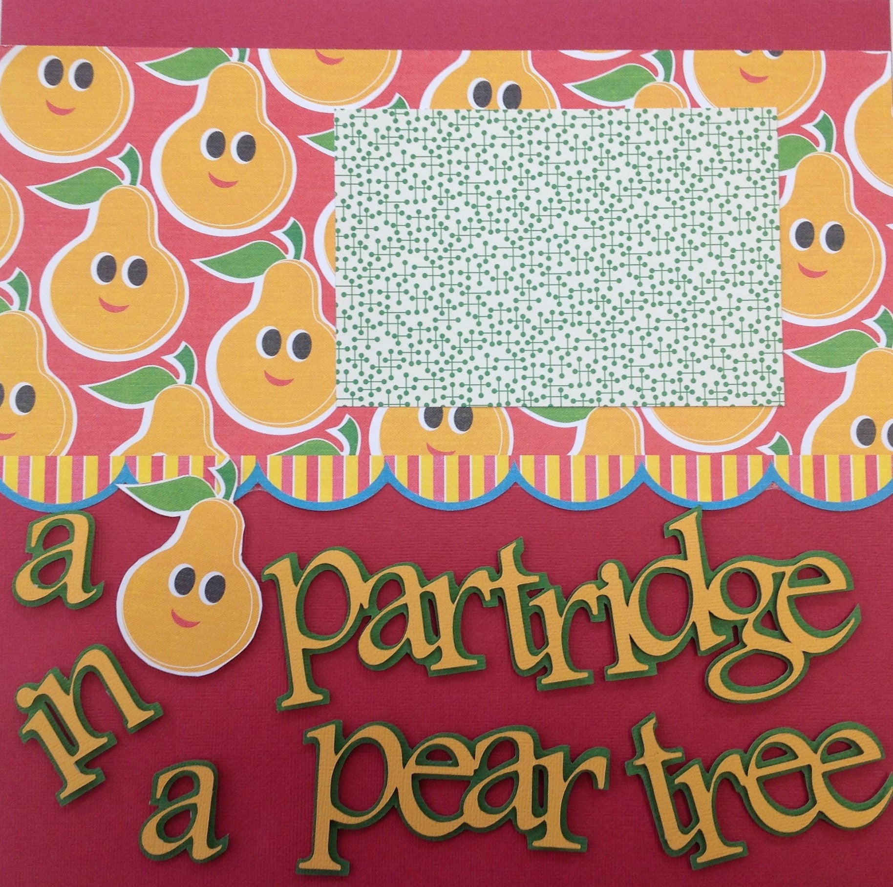 image_eec84676-5d89-484c-848a-ed885adc8337 Premade Scrapbook Page (2) 12"x12" PARTRIDGE PEAR TREE - Image 1