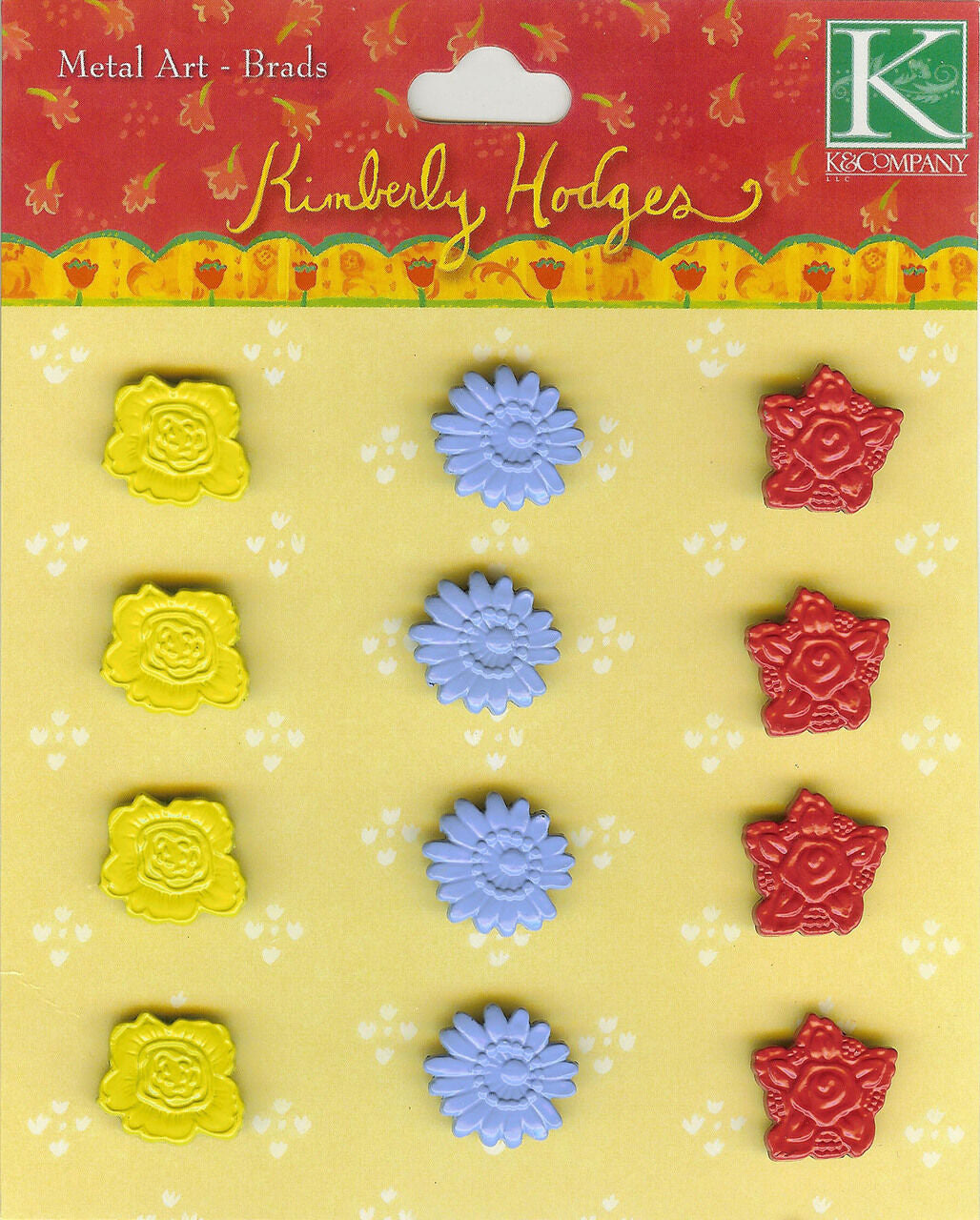 image_eeed916e-e2d7-4e34-9421-e2e4761a59e3 K & Company Kimberly Hodges METAL ART BRADS 12pc - Image 1