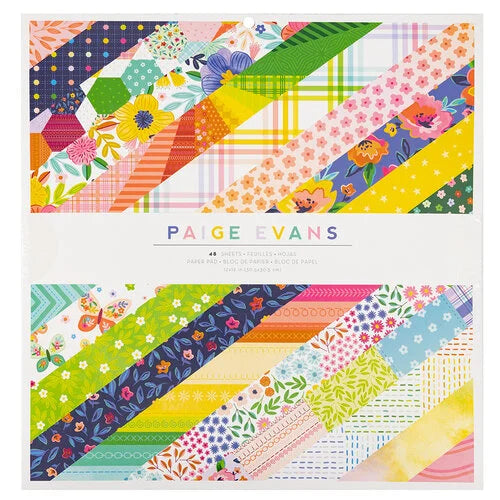 image_f0963617-2d7d-4491-857a-7b34f86fc1ee Paige Evans BLOOMING WILD 12"X12" Scrapbook Paper Pad 48pc - Image 1