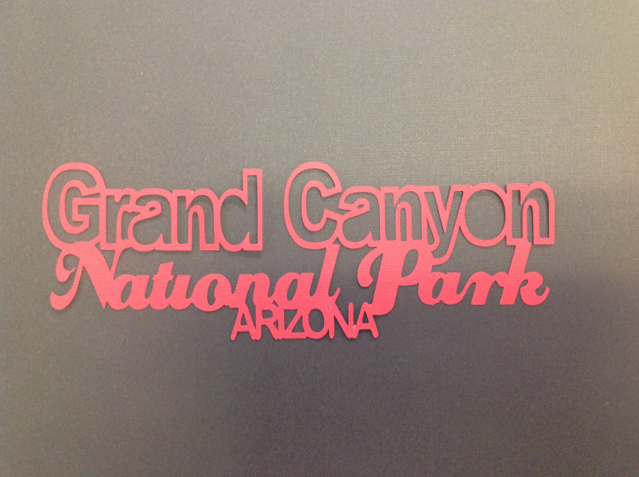 image_f26a3f79-75ff-42cb-9187-fcde30e225e8 GRAND CANYON NATIONAL PARK Die Cut 3"X 8" - Image 1