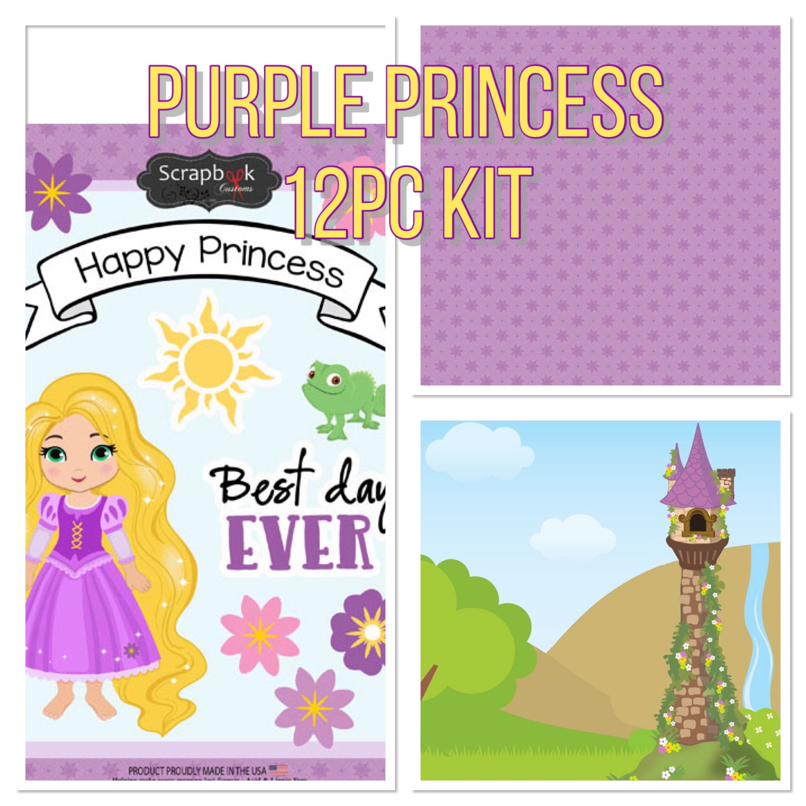 image_f69c34dd-620a-4f9b-acd3-8596201fbcef PURPLE PRINCESS KIT Rapunzel Tangled 12pc - Image 1