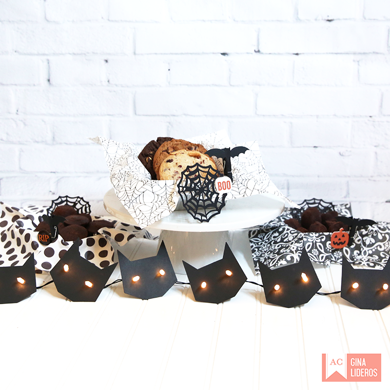 image_f6ec6b49-077e-4a21-8a1c-daf4bd070f6b American Crafts Halloween SET OF CAT LIGHTS 1 Strand - Image 1